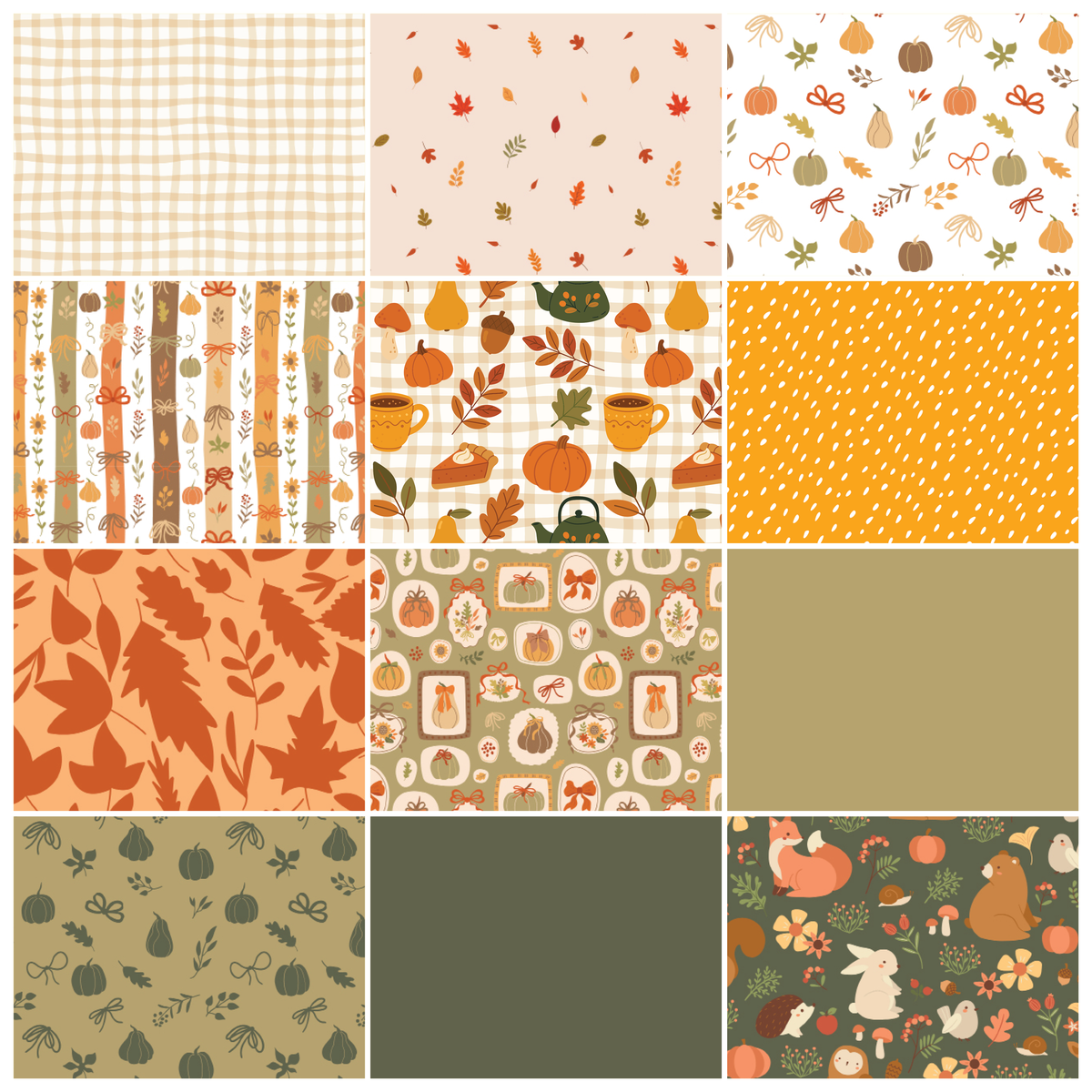Crisp Leaves & Autumn Meadow- Fat Quarter Bundle