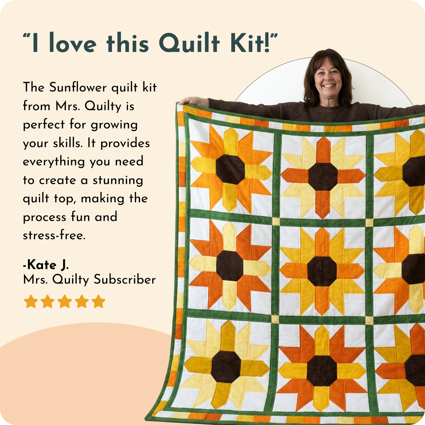 Sunny Blooms Quilt Kit