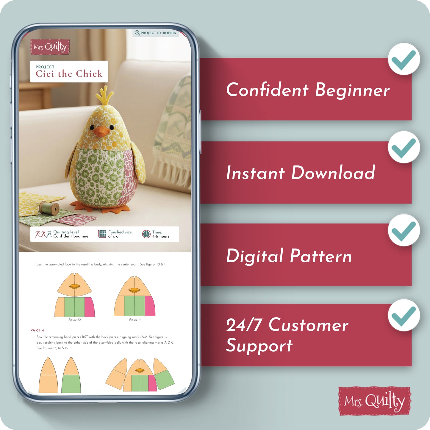 Cici the Chick Digital PDF Pattern
