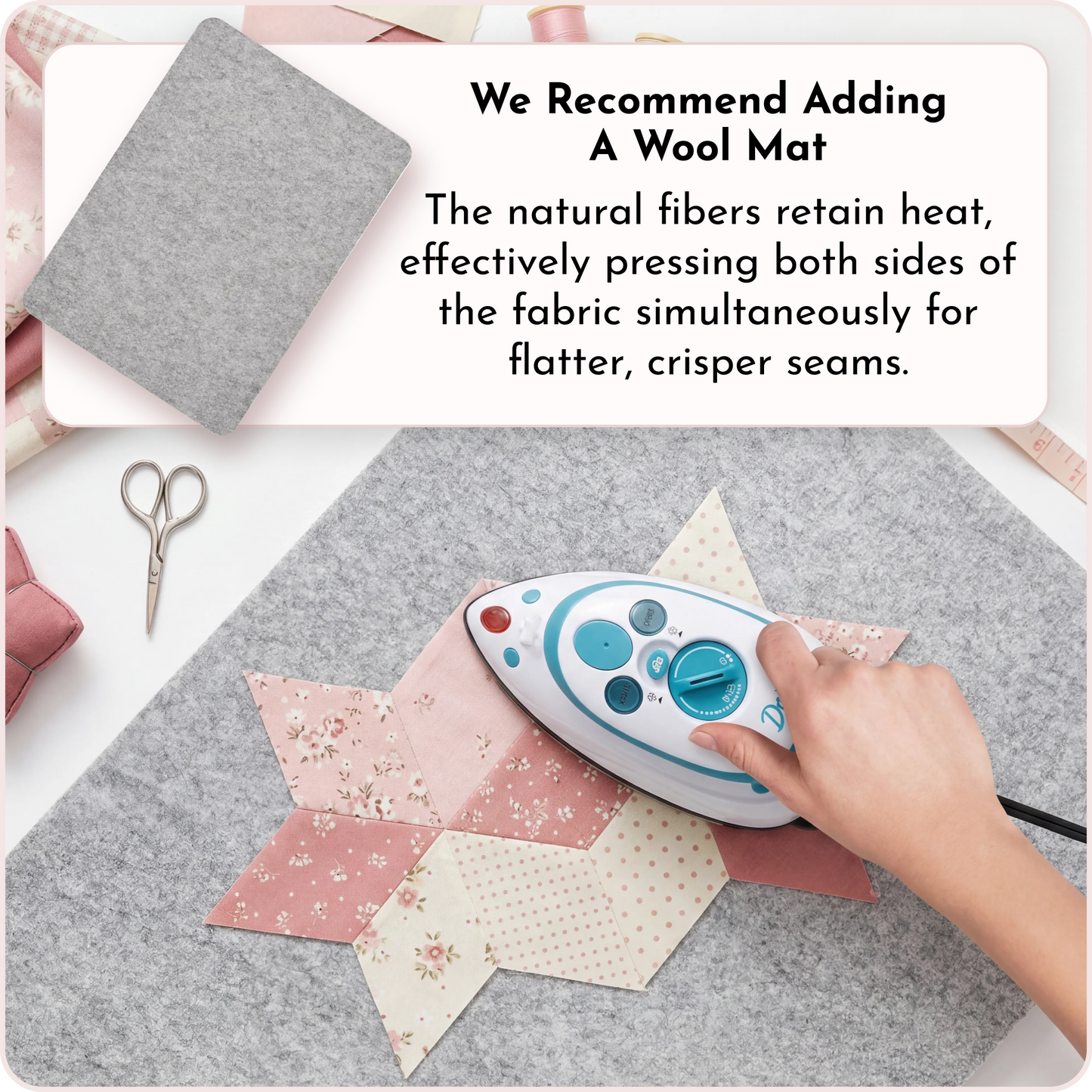 Dritz Mighty Iron - Perfect mini iron for patchwork & pressing seams