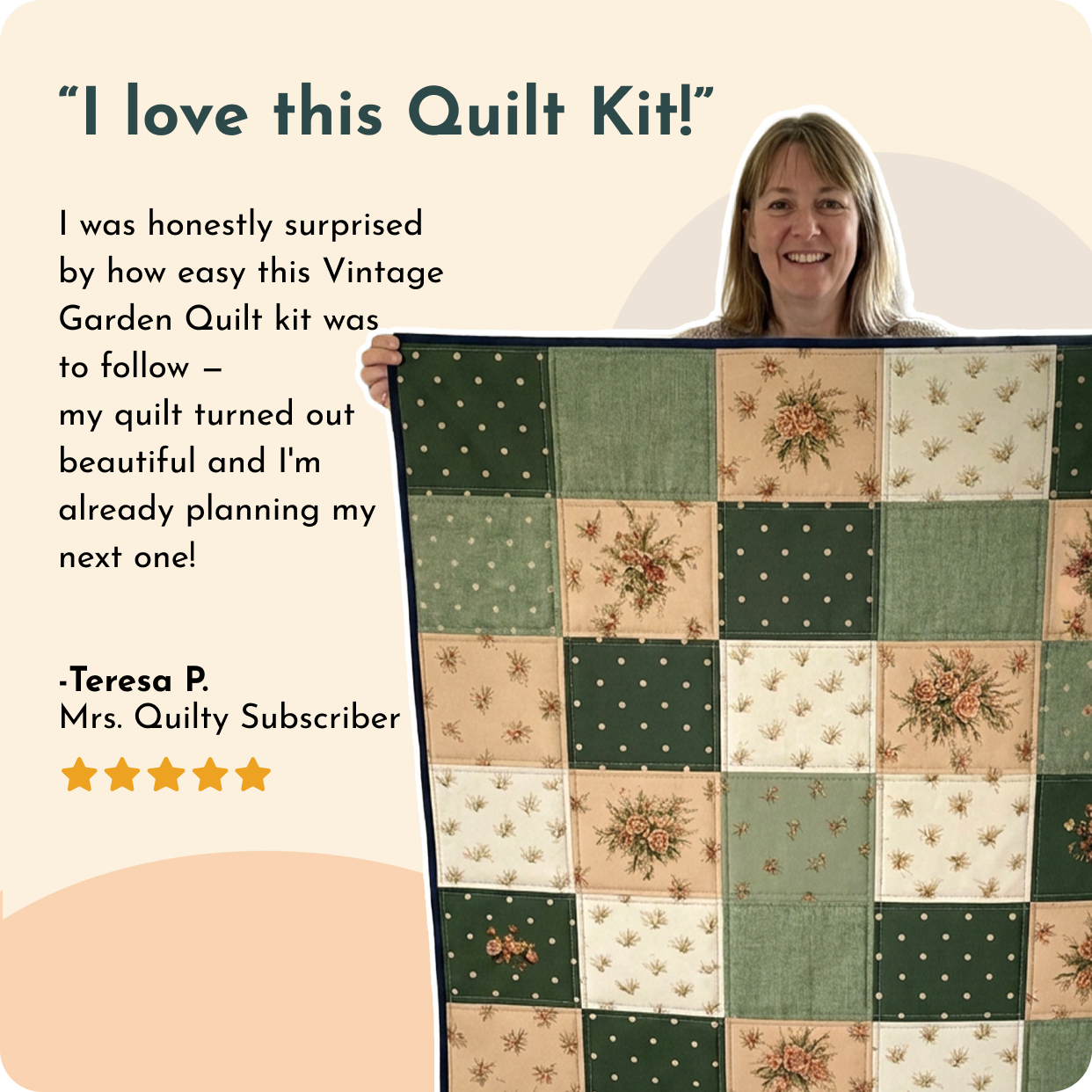 Vintage Garden Quilt Kit