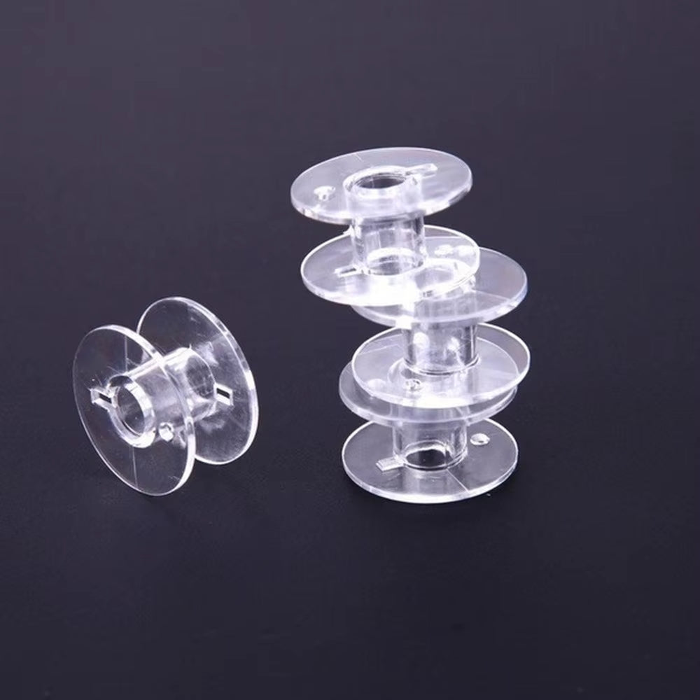 4 clear bobbins