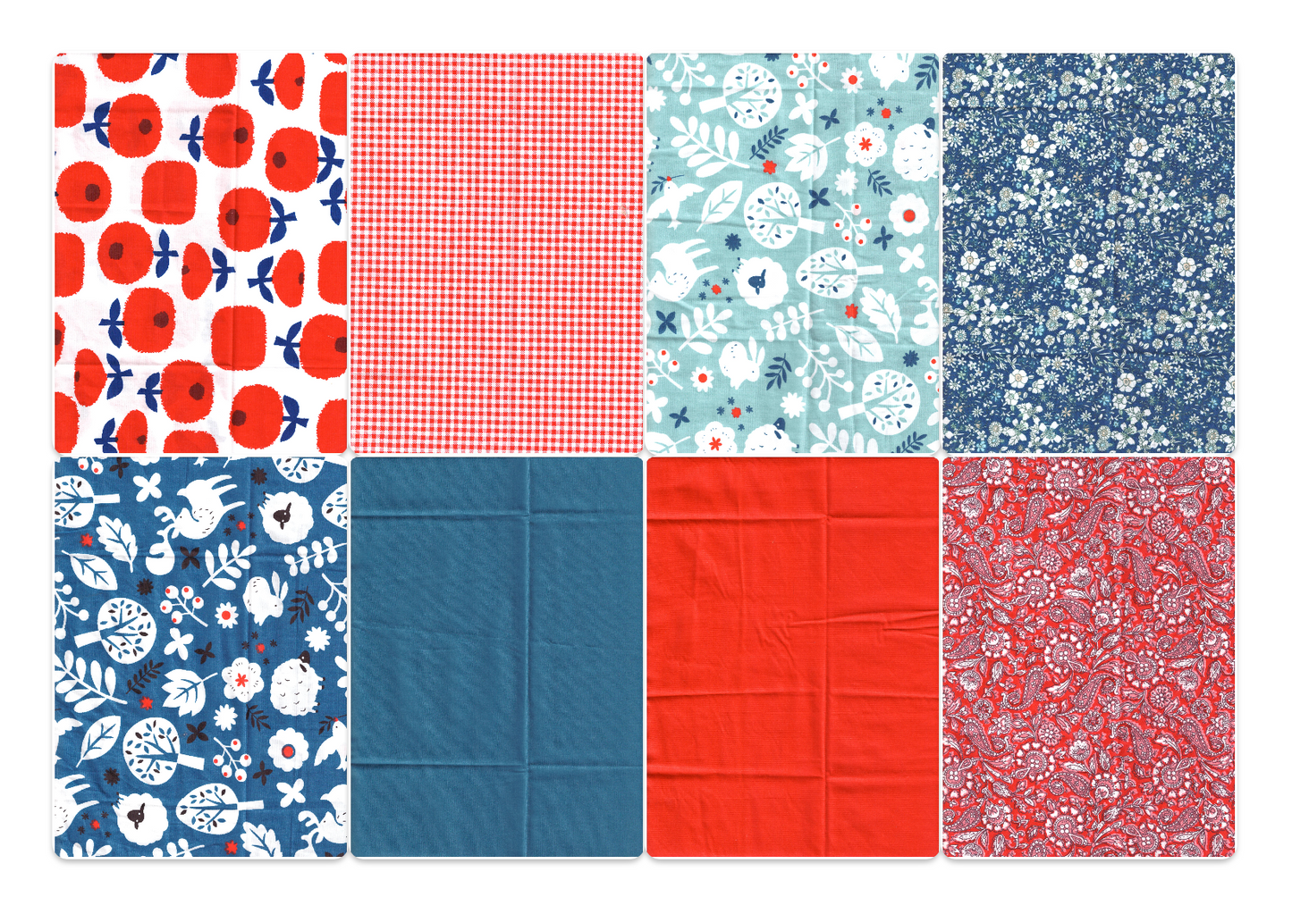 The Americana Heritage Blooms - Fat Quarter Bundle