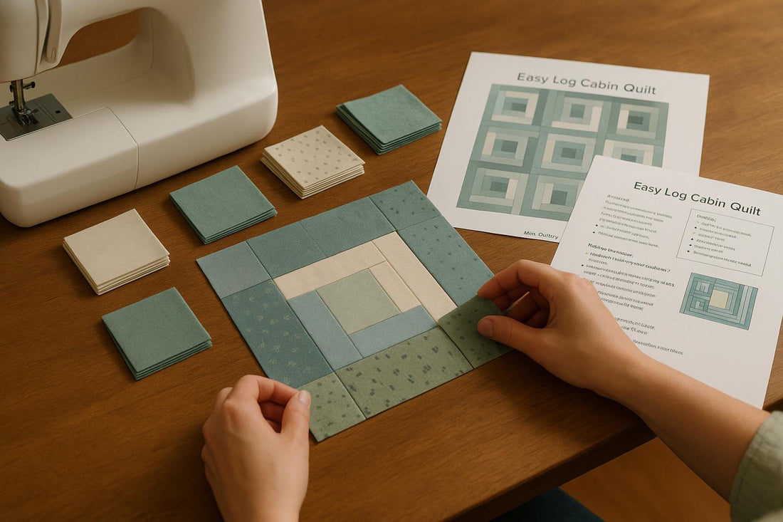 Beginner Quilt Kit Review: Easy Log Cabin Pattern From Mrs. Quilty