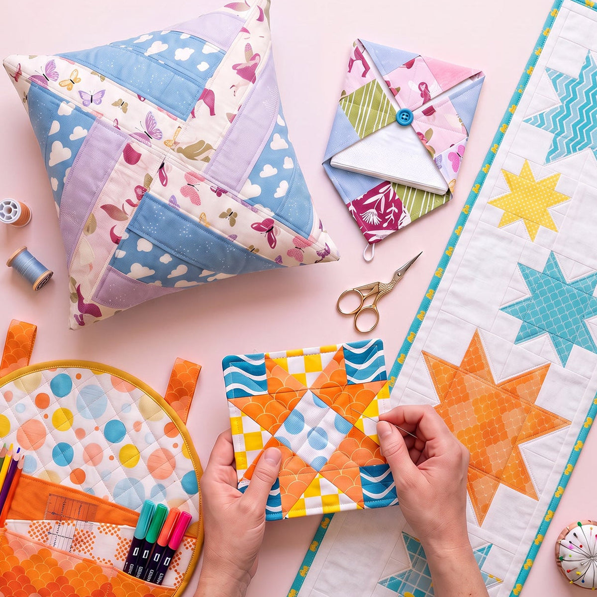 15 Downloadable Beginner Quilt Patterns (sent via email)