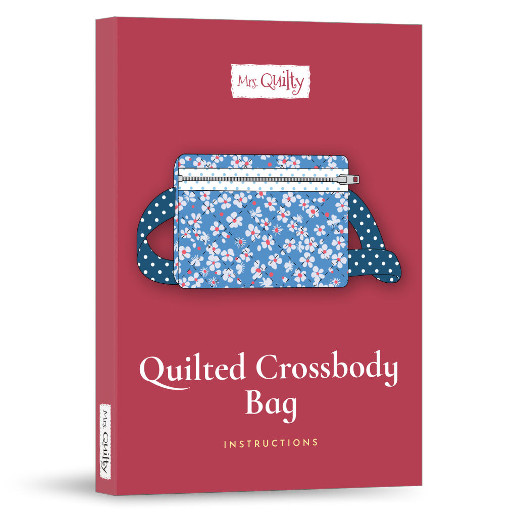Quilted Crossbody Bag Downloadable PDF Quilt Pattern