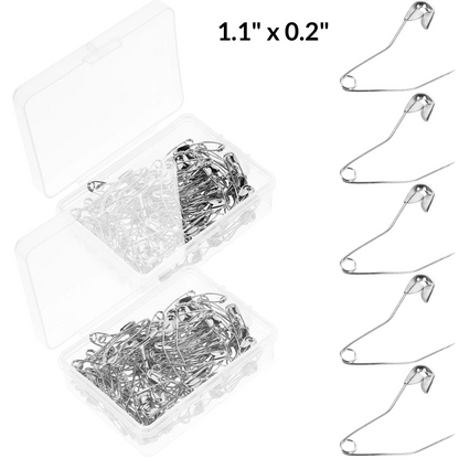 Curved Safety Pins 200pcs