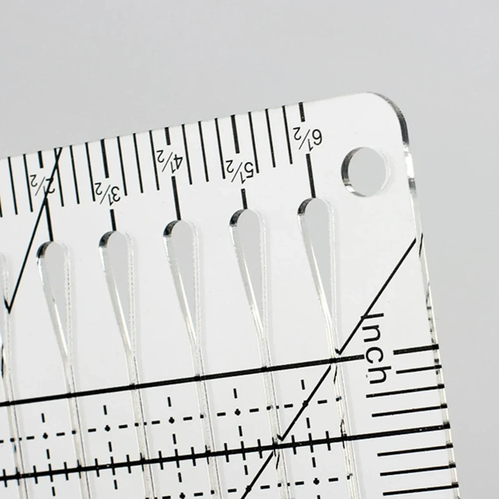 Martelli Slotted Ruler Slotted Quilting Ruler for Fabric Cutting | Mrs. Quilty
