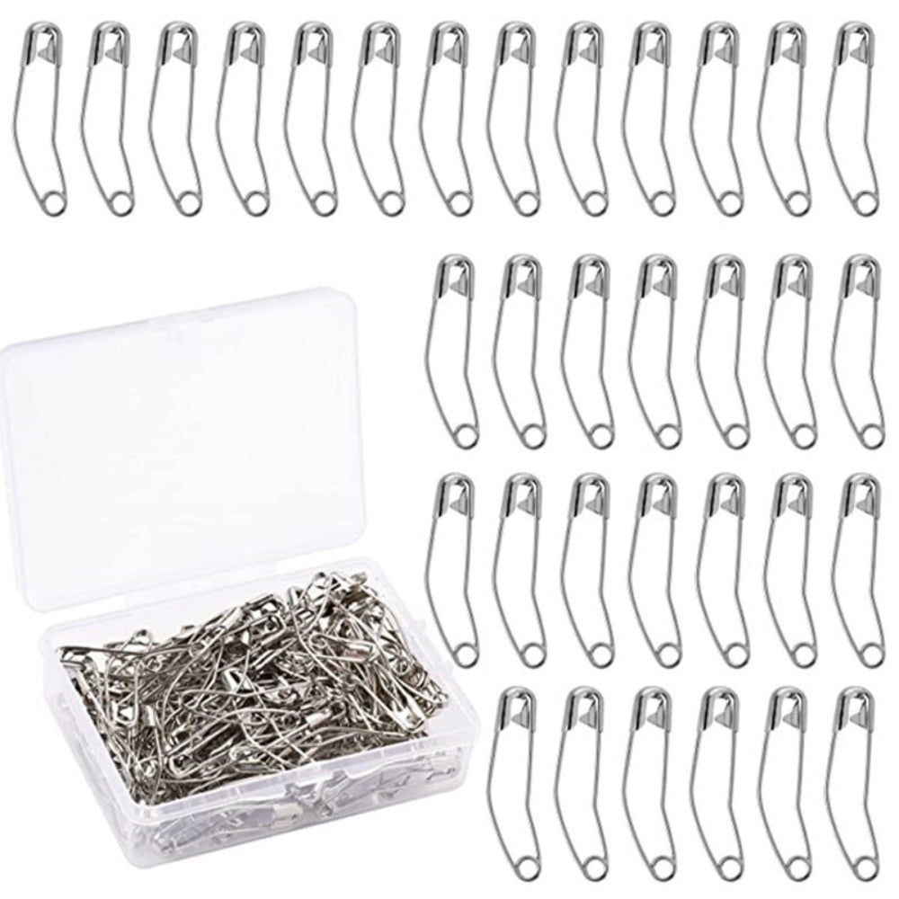 Curved Safety Pins (100pcs)