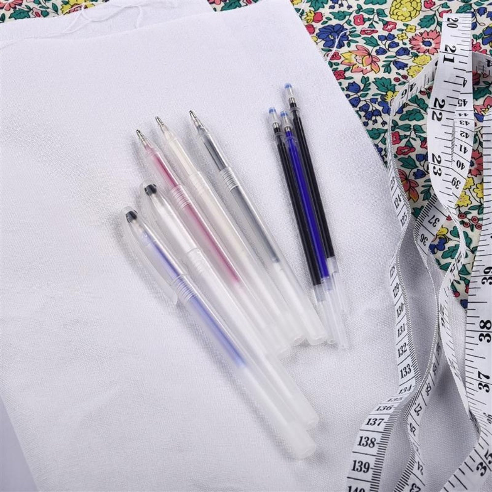 Heat Erasable Pens for Fabric ( 4 Pieces & 28 Refills)