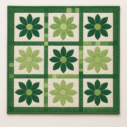 Serenity in Green Downloadable PDF Quilt Pattern