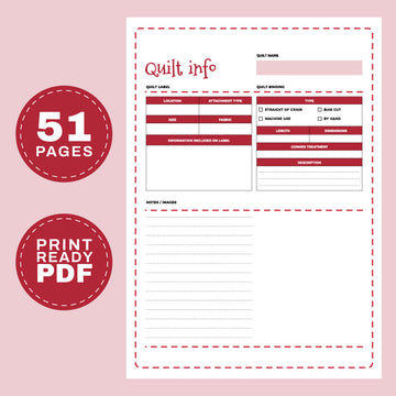 Quilting Planner 51 Pages (Printable) – Mrs Quilty
