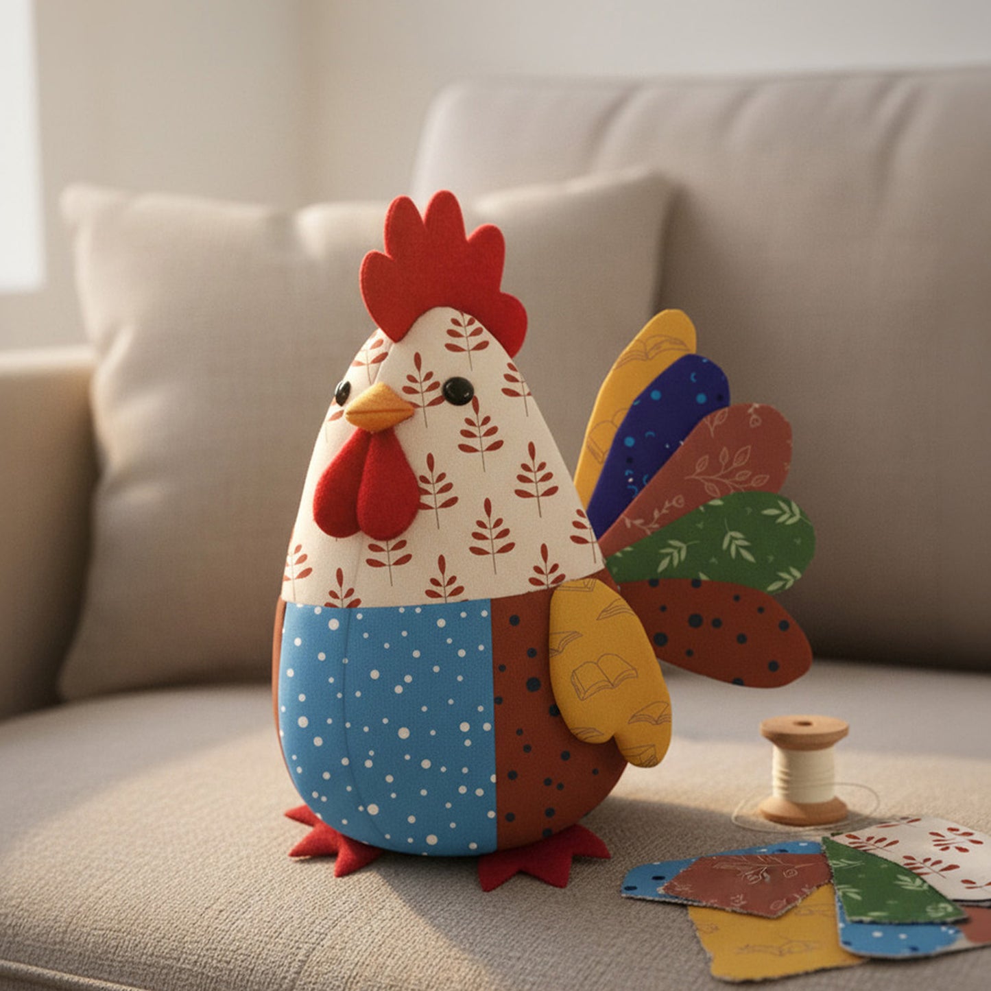 Robin the Rooster Digital PDF Pattern