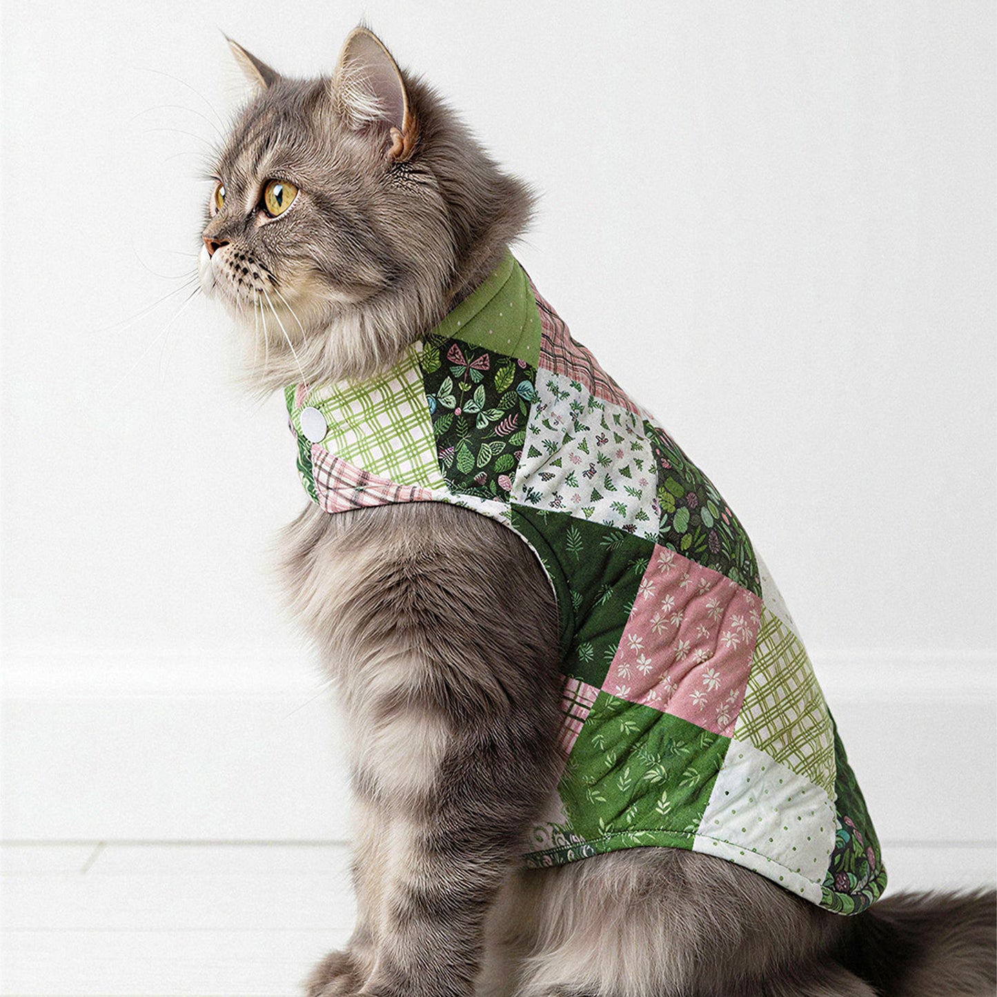 Quilted Cat Vest Digital PDF Pattern