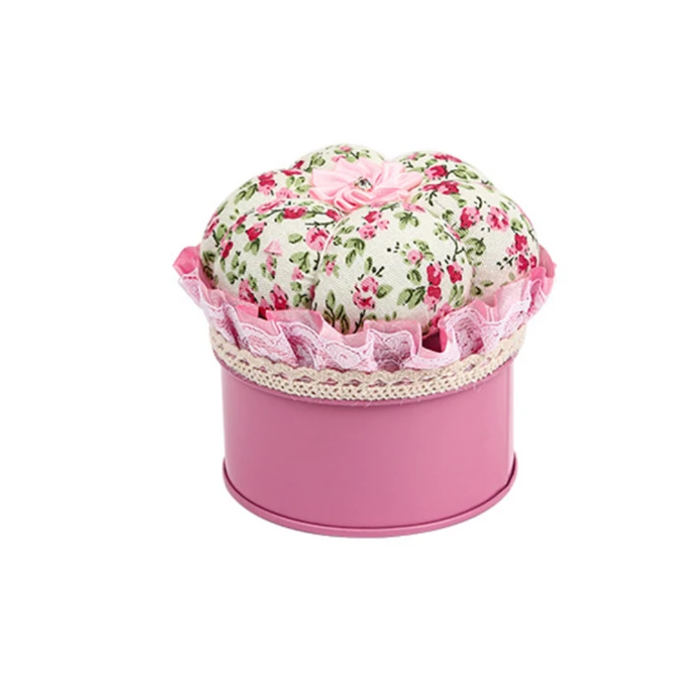 Pin cushion with storage box