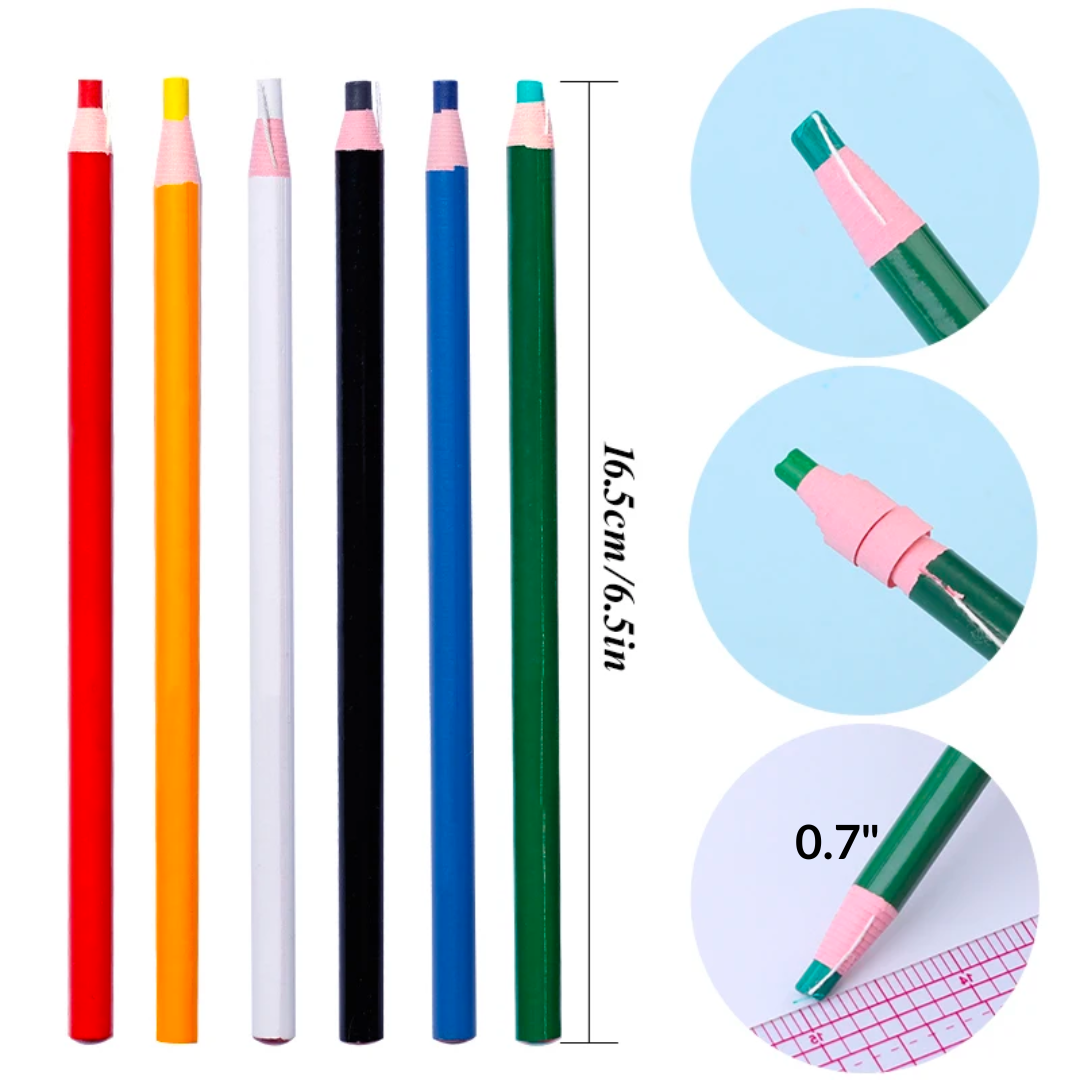 Tailor Chalk Pencils 6pcs