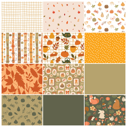 Crisp Leaves & Autumn Meadow-  Fat Quarter Bundle