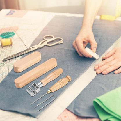 Premium Quilting & Sewing Tools Set - Tailor’s Clapper, Stiletto, Seam Roller