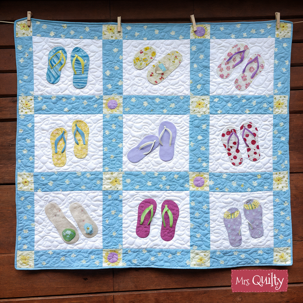 Flip Flop Quilt Downloadable PDF Quilt Pattern | Mrs. Quilty