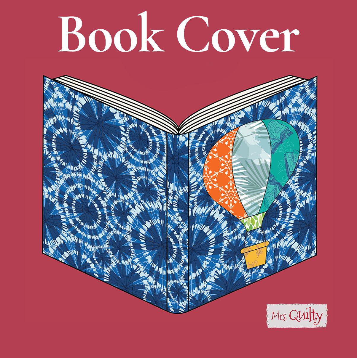 Book Cover Downloadable PDF Quilt Pattern