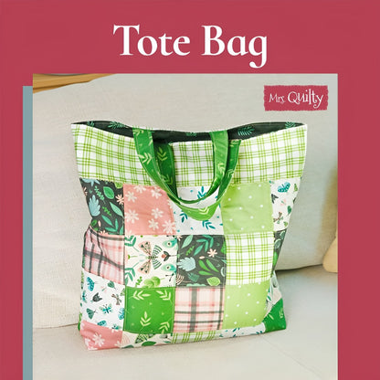 Tote Bag Downloadable PDF Quilt Pattern