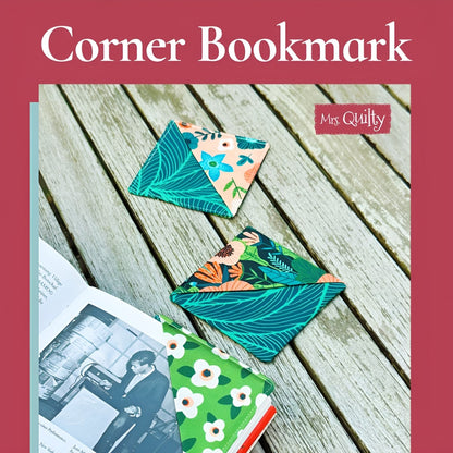 Corner Bookmark Downloadable PDF Quilt Pattern