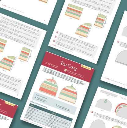 Tea Cozy Downloadable PDF Quilt Pattern