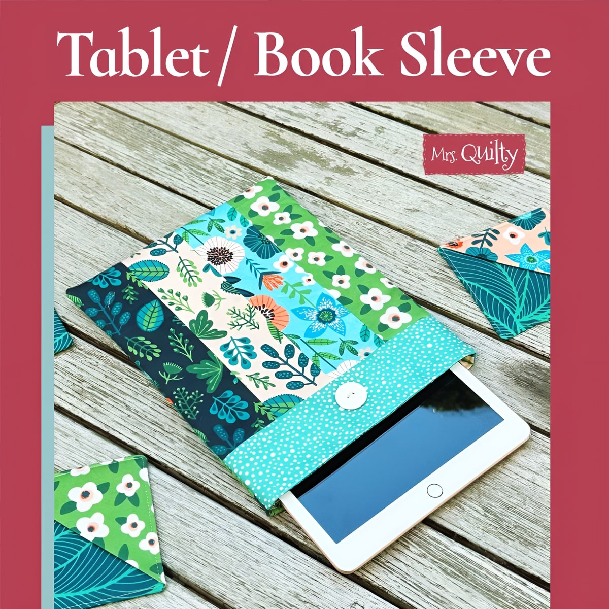 Book Sleeve Downloadable PDF Quilt Pattern