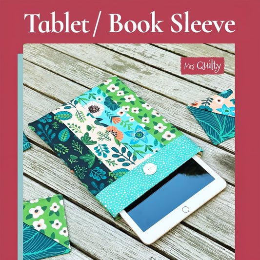 Book Sleeve Downloadable PDF Quilt Pattern