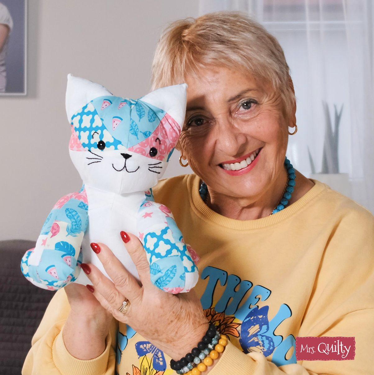 Katie the Kitten Downloadable PDF Quilt Pattern | Mrs Quilty katie-the-kitten-downloadable-pdf-quilt-pattern-mrs-quilty