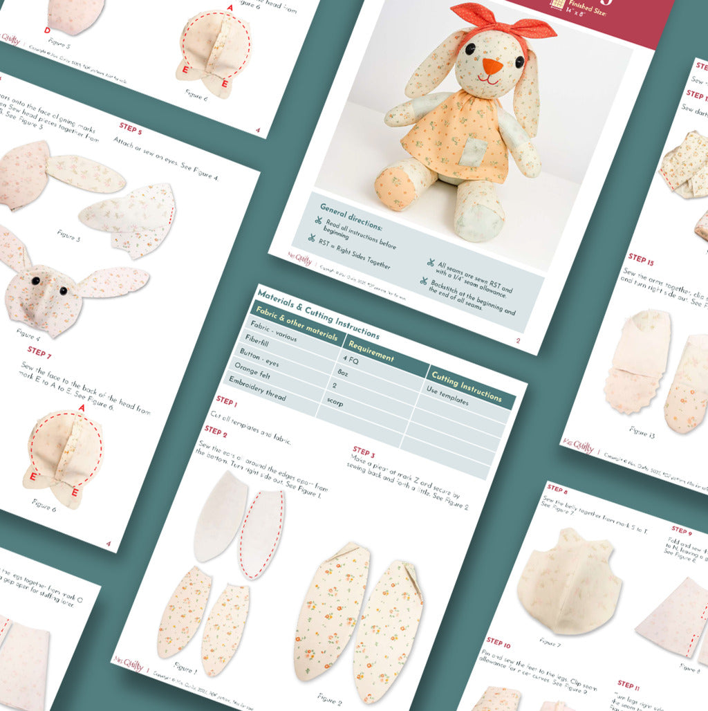 Daisy the Bunny Downloadable PDF Pattern