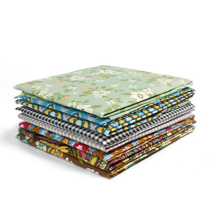 Enchanted Earth Tone Blooms - Fat Quarter Bundle