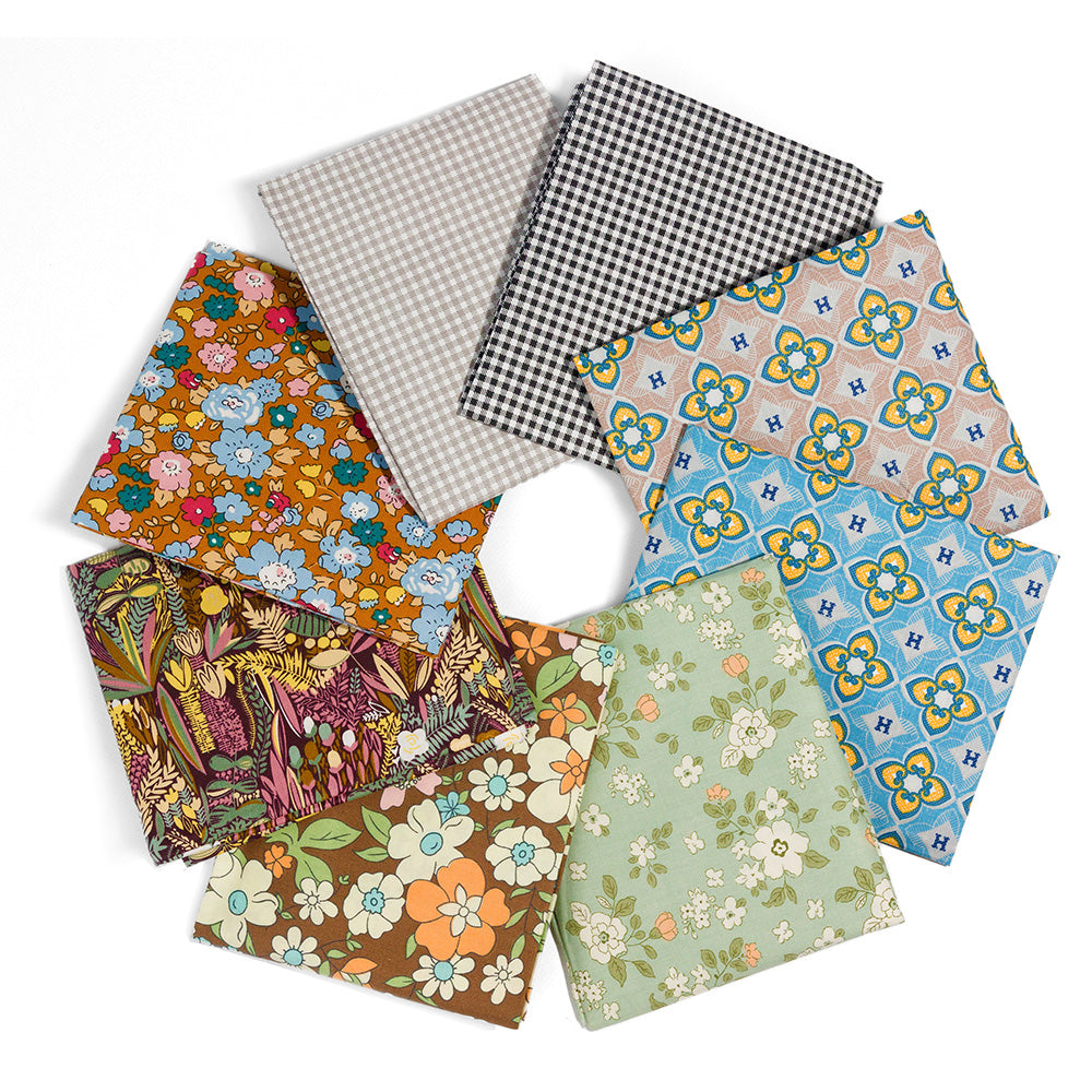 Enchanted Earth Tone Blooms - Fat Quarter Bundle