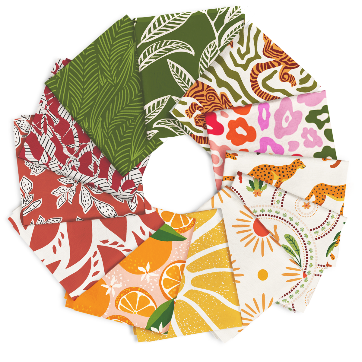 Crimson Wilderness  -  Fat Quarter Bundle