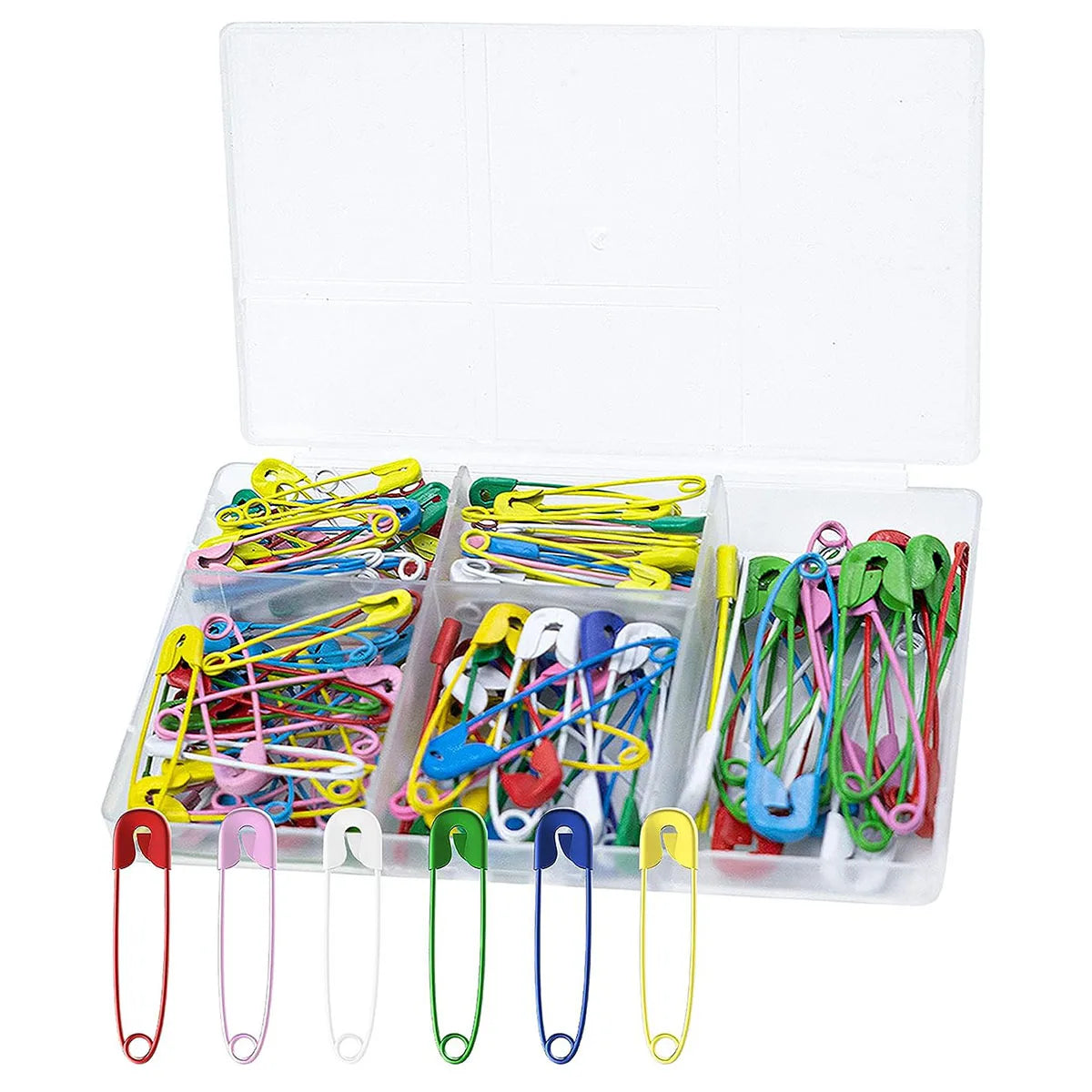 130-Piece Colored Safety Pin Set | Quilting