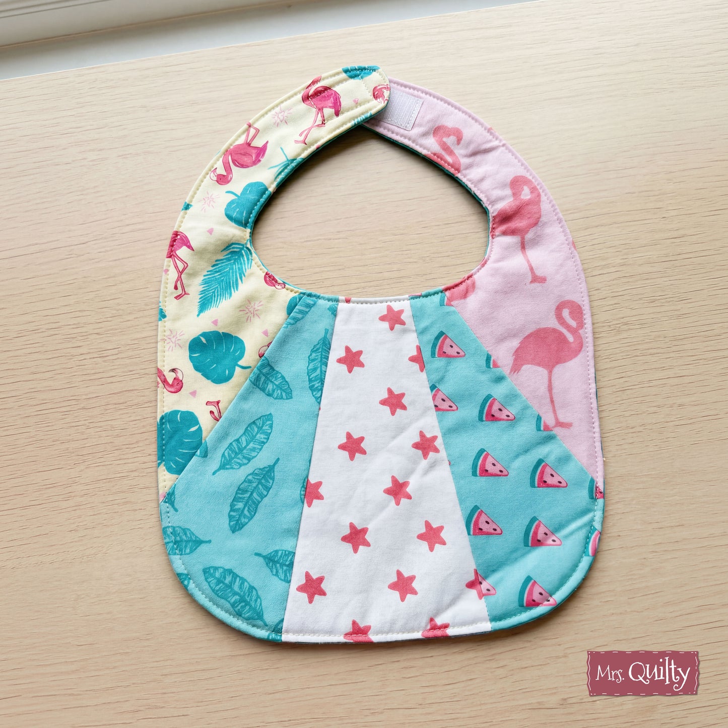 Patchwork Baby Bib Downloadable PDF Quilt Pattern