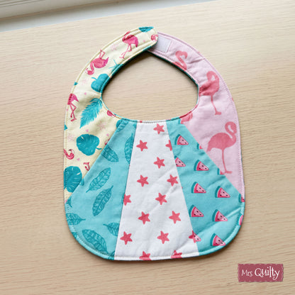 Patchwork Baby Bib Downloadable PDF Quilt Pattern