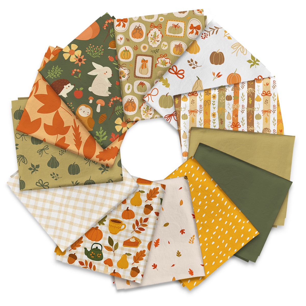 Crisp Leaves & Autumn Meadow-  Fat Quarter Bundle