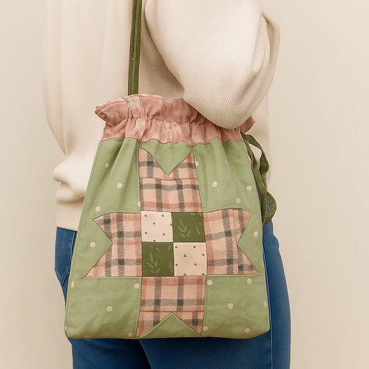 Drawstring Tote Bag Quilt Downloadable PDF Quilt Pattern