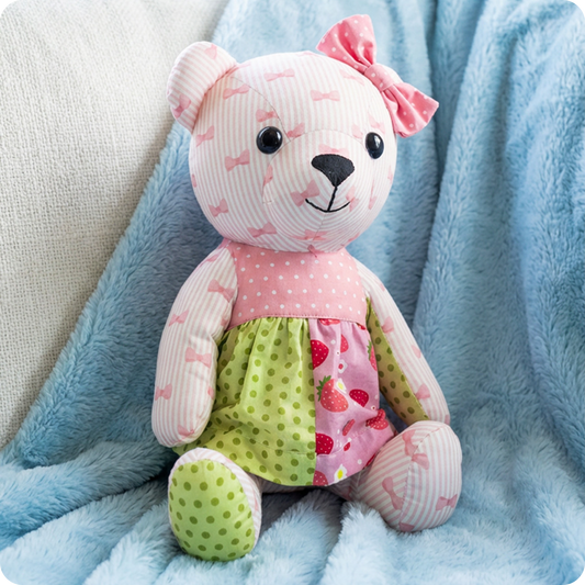 Evie the Teddy Digital PDF Plushie Pattern