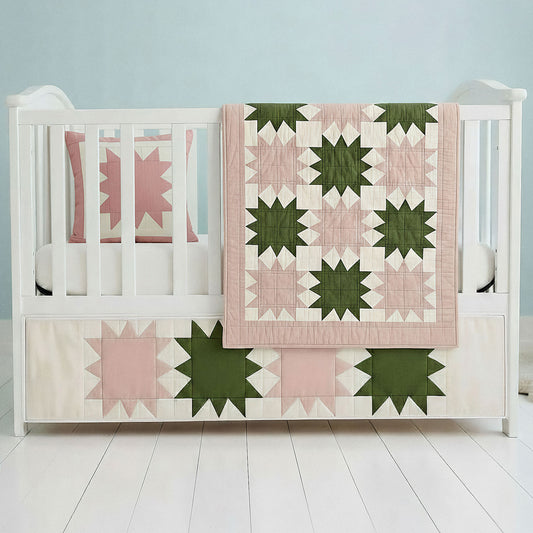 Starry Crib Set Downloadable PDF Quilt Pattern