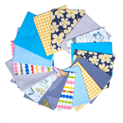 16 pcs of Summer Picnic Prints - Fat Quarter Bundle