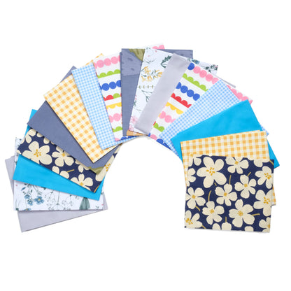 16 pcs of Summer Picnic Prints - Fat Quarter Bundle