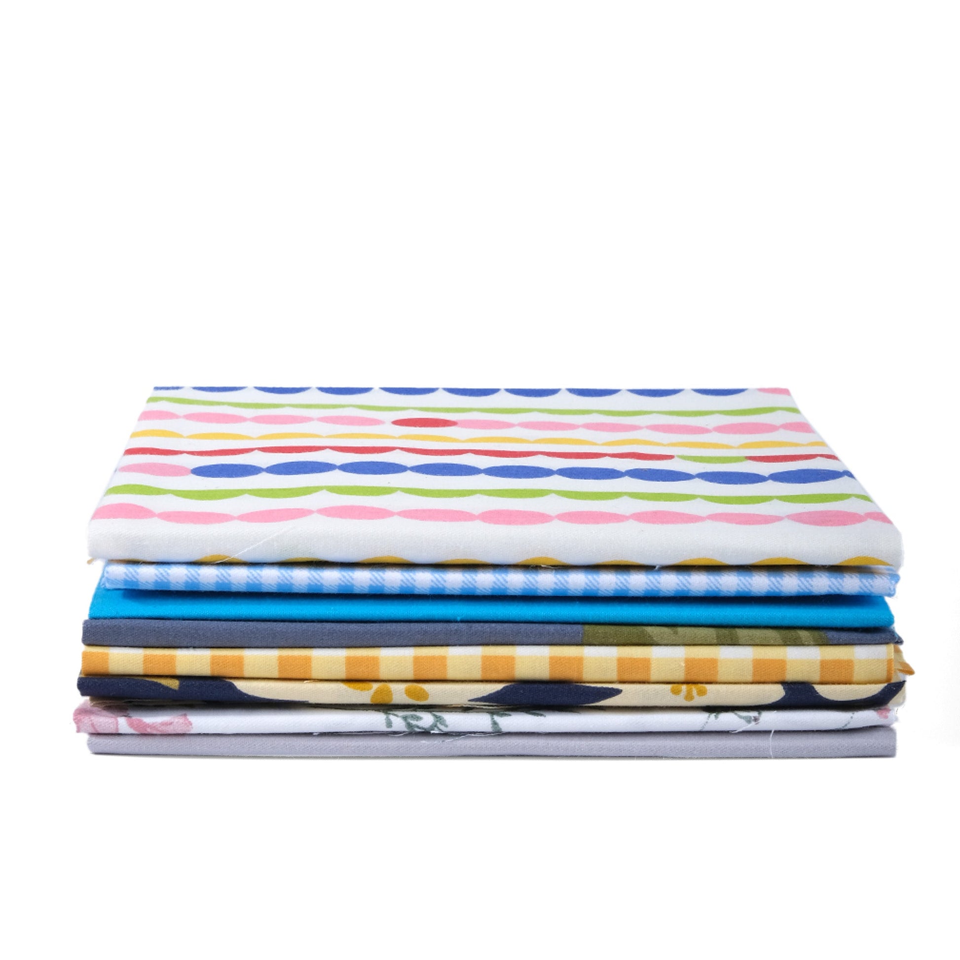 8 pcs of Summer Picnic Prints - Fat Quarter Bundle