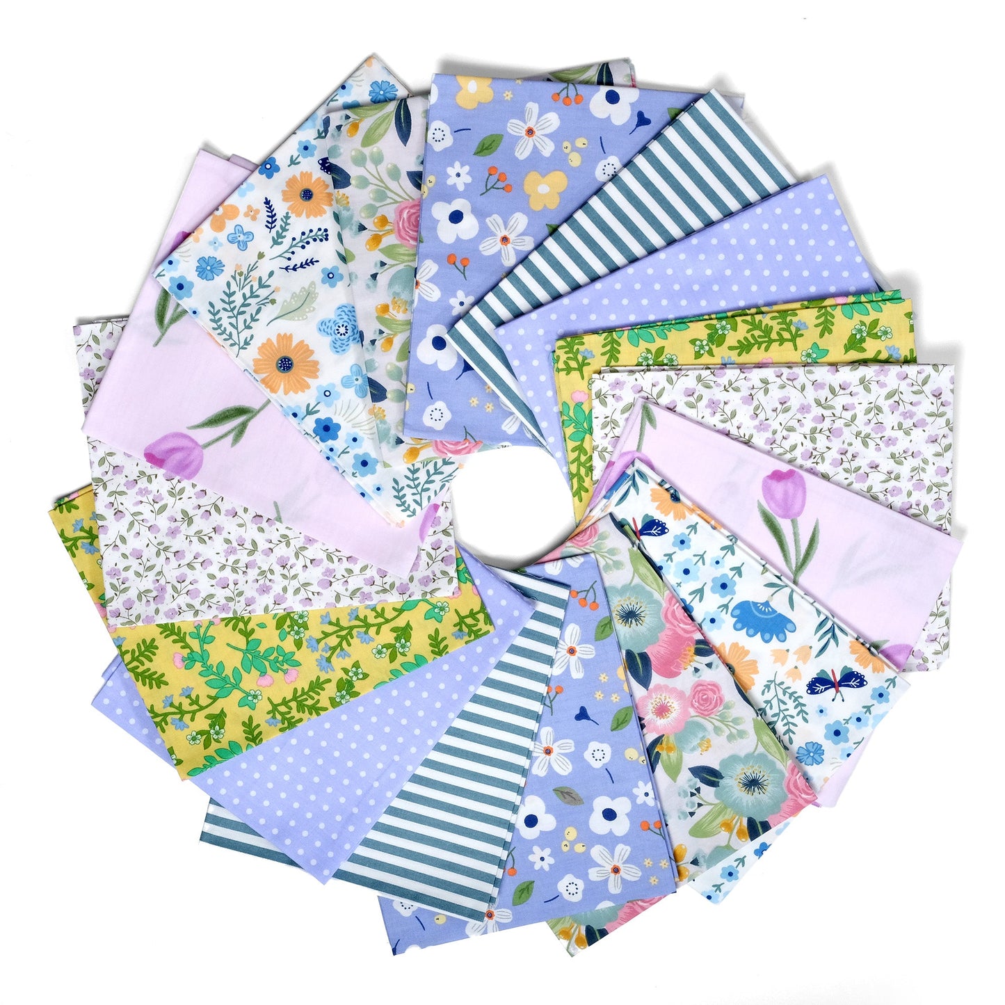 16 pcs of Lavender's Love Song - Fat Quarter Bundle