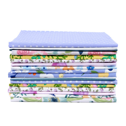 16 pcs of Lavender's Love Song - Fat Quarter Bundle