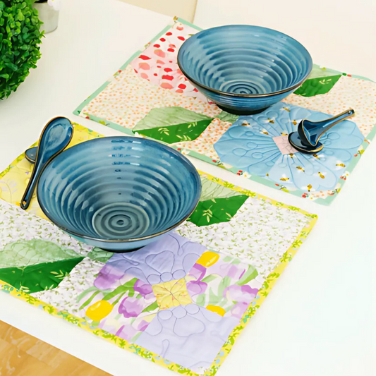 Flower Placemats Downloadable PDF Quilt Pattern
