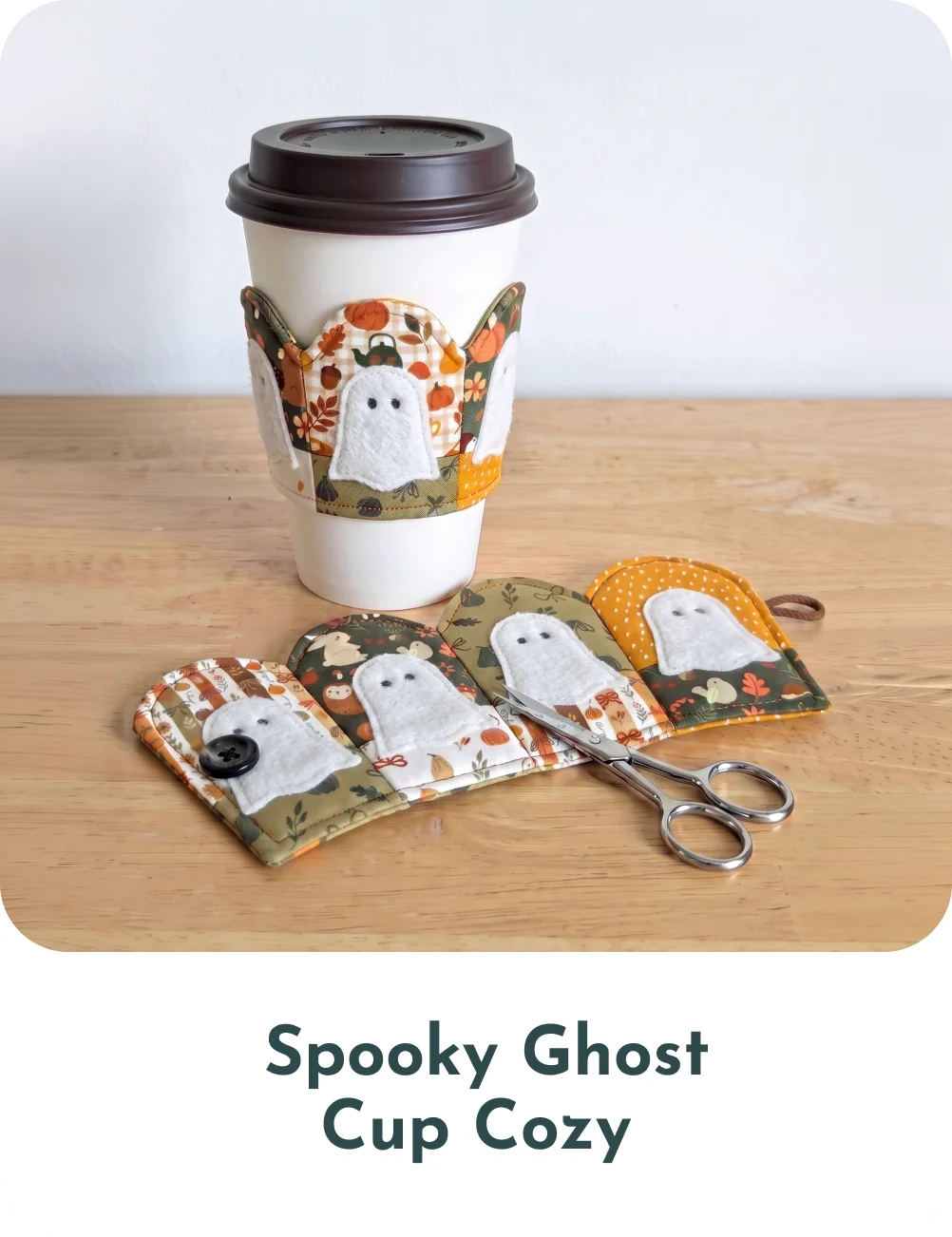 Spooky Ghost Cup Cozy