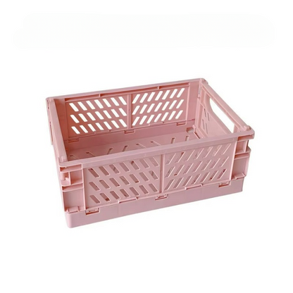 pink storage crate