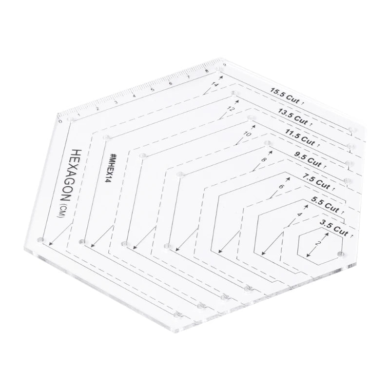 Hexagon Quilting Ruler | Mrs. Quilty